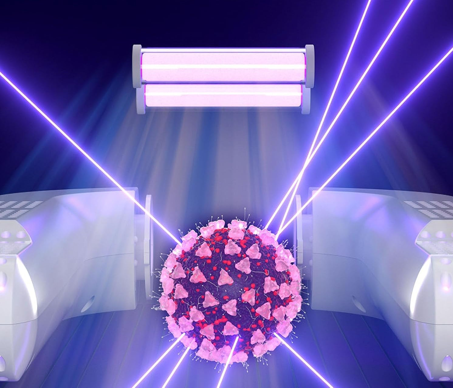 UV light technology inside Sneakertizer™ targeting and destroying bacteria to sanitise shoes and eliminate odour-causing germs.