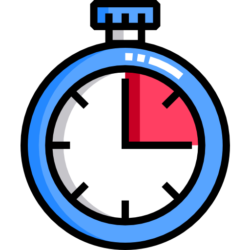 Timer icon representing four speed settings for customised drying times with Sneakertizer™