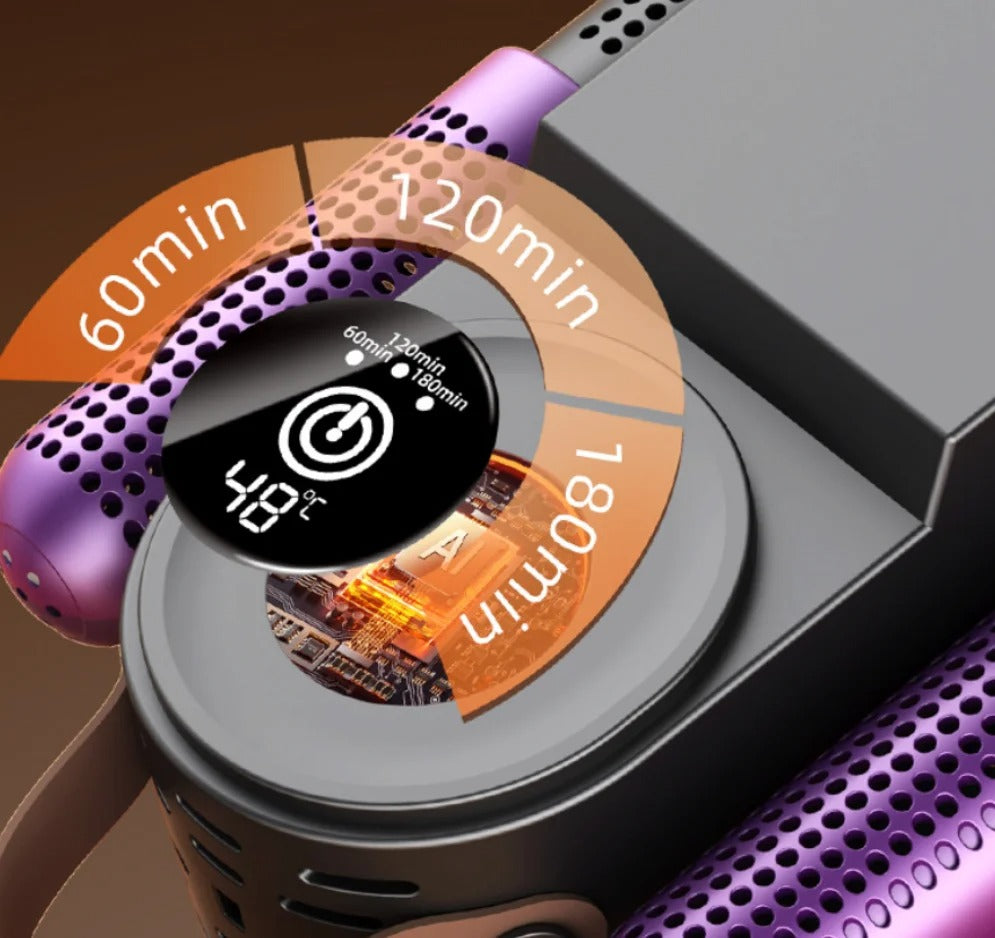 White Sneakertizer™ football boot dryer with digital display and adjustable arms for versatile drying